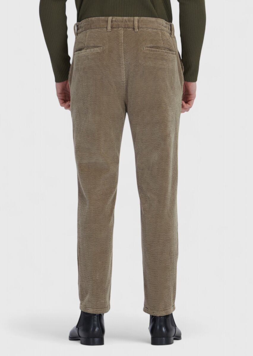 Mink Weaving Jogging Fit Casual Cotton Blended Trousers - 4