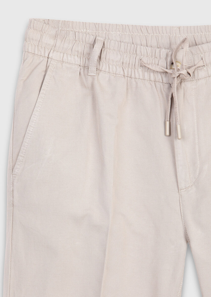 Mink Weaving Jogging Fit Casual Cotton Blended Trousers - 6