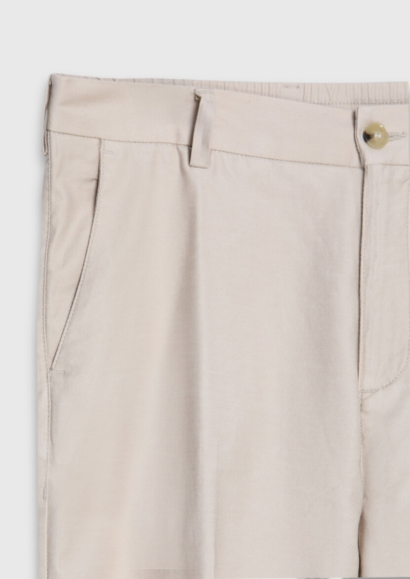 Mink Weaving Jogging Fit Casual Cotton Blended Trousers - 7