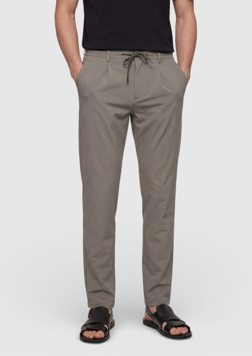 Mink Weaving Jogging Fit Casual Trousers - 2