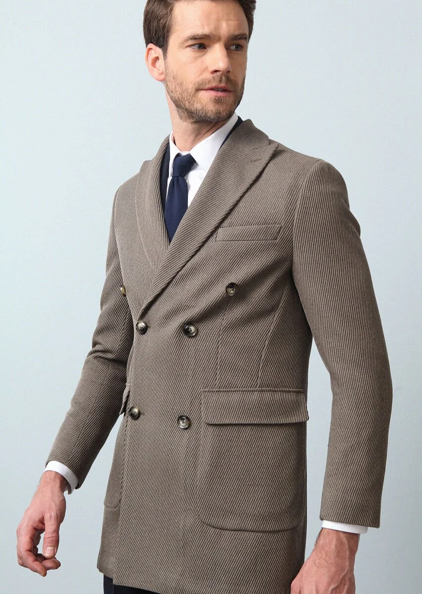 Mink Weaving Overcoat - 3