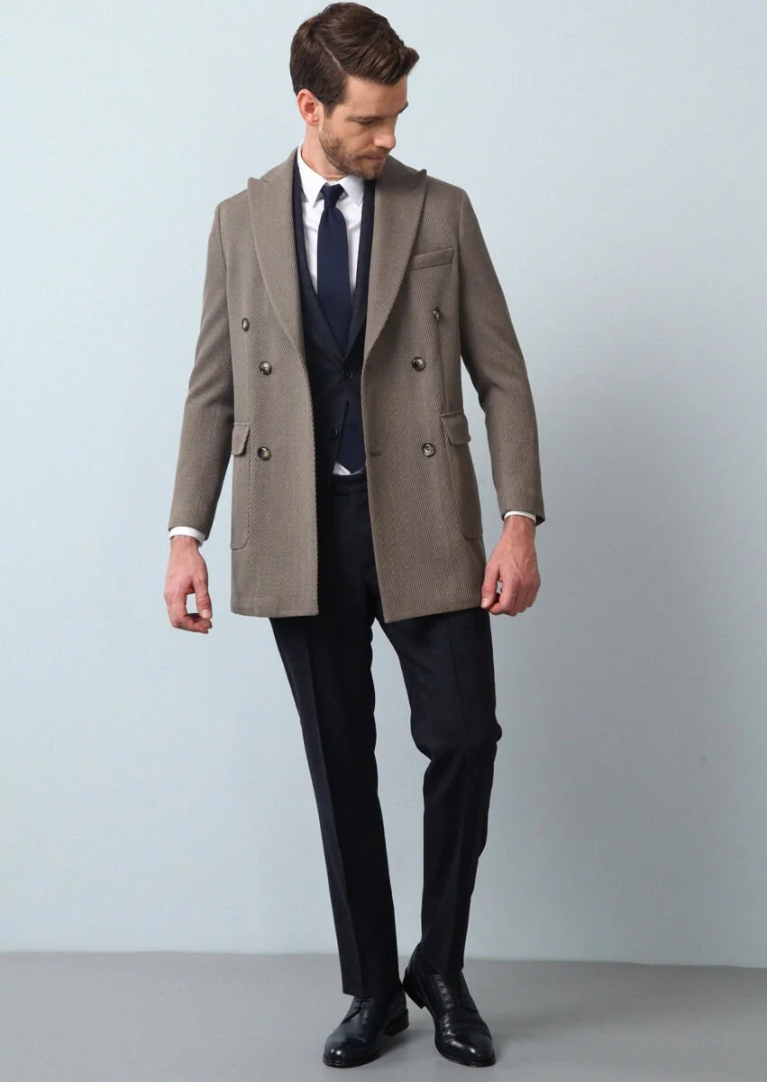 Mink Weaving Overcoat - 4