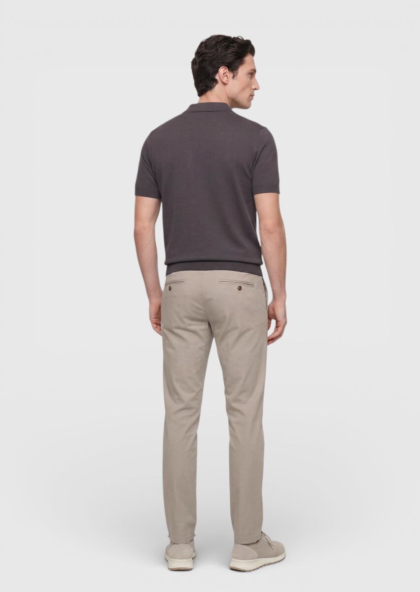 Mink Weaving Regular Fit Casual Cotton Blended Trousers - 4