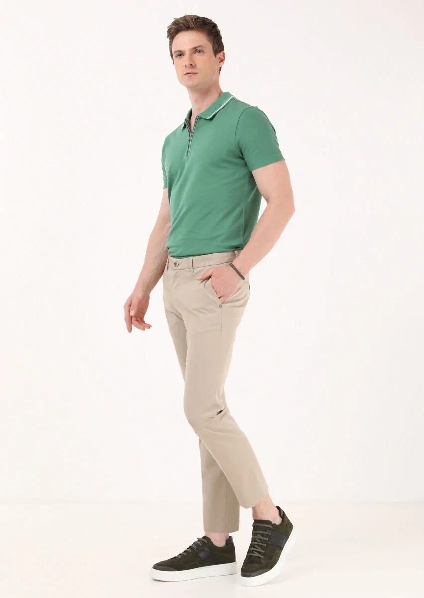 Mink Weaving Regular Fit Casual Trousers - 5