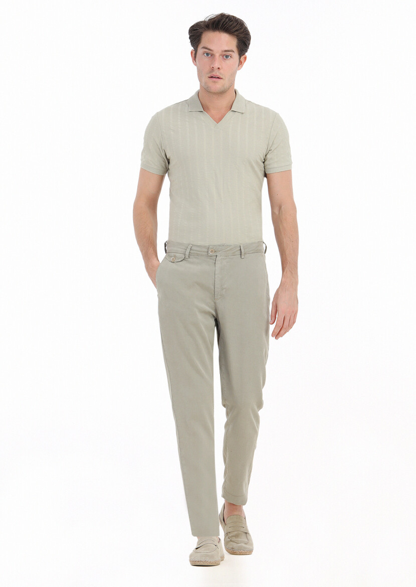 Mink Weaving Regular Fit Casual Trousers 