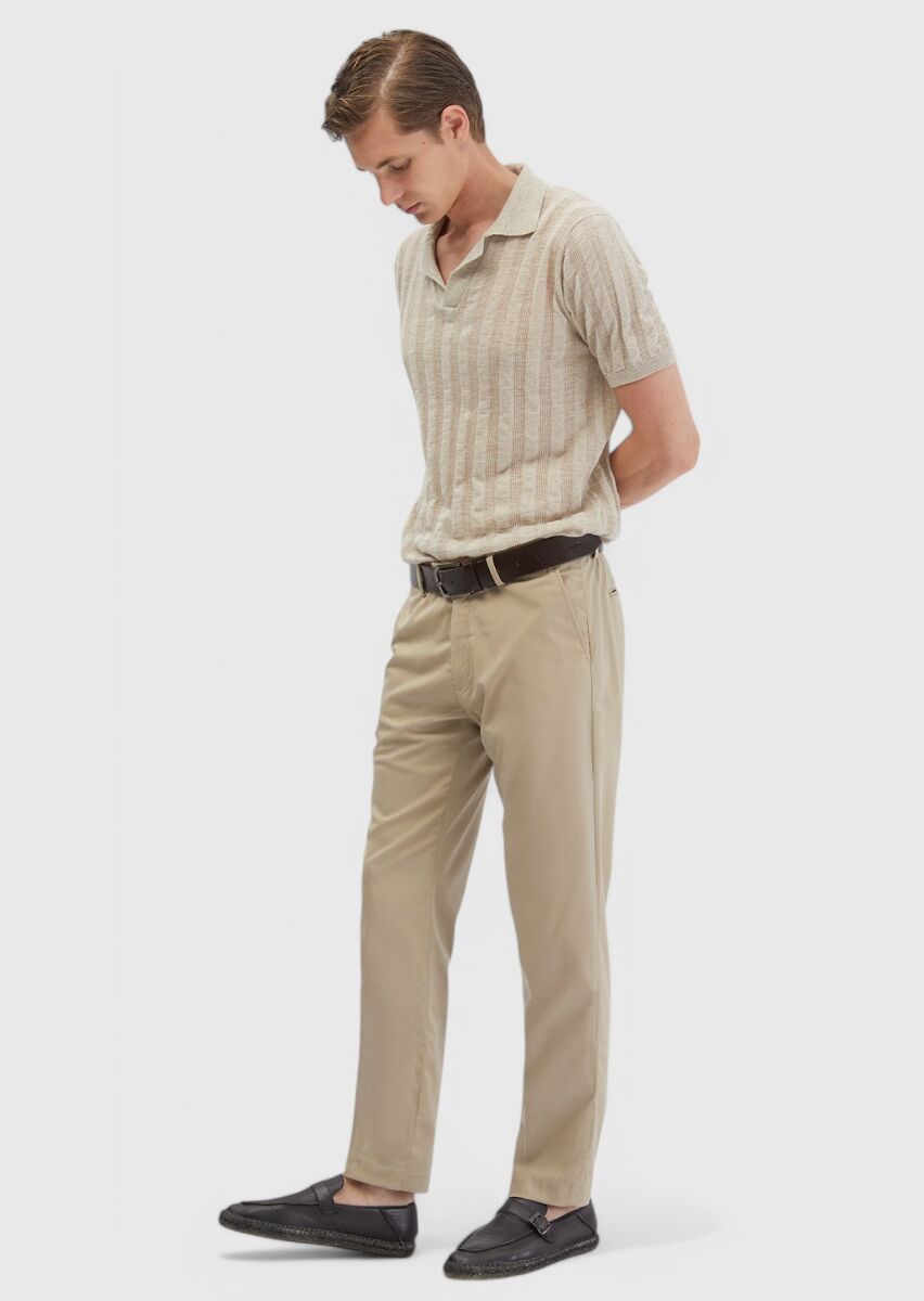 Mink Weaving Regular Fit Casual Trousers - 3