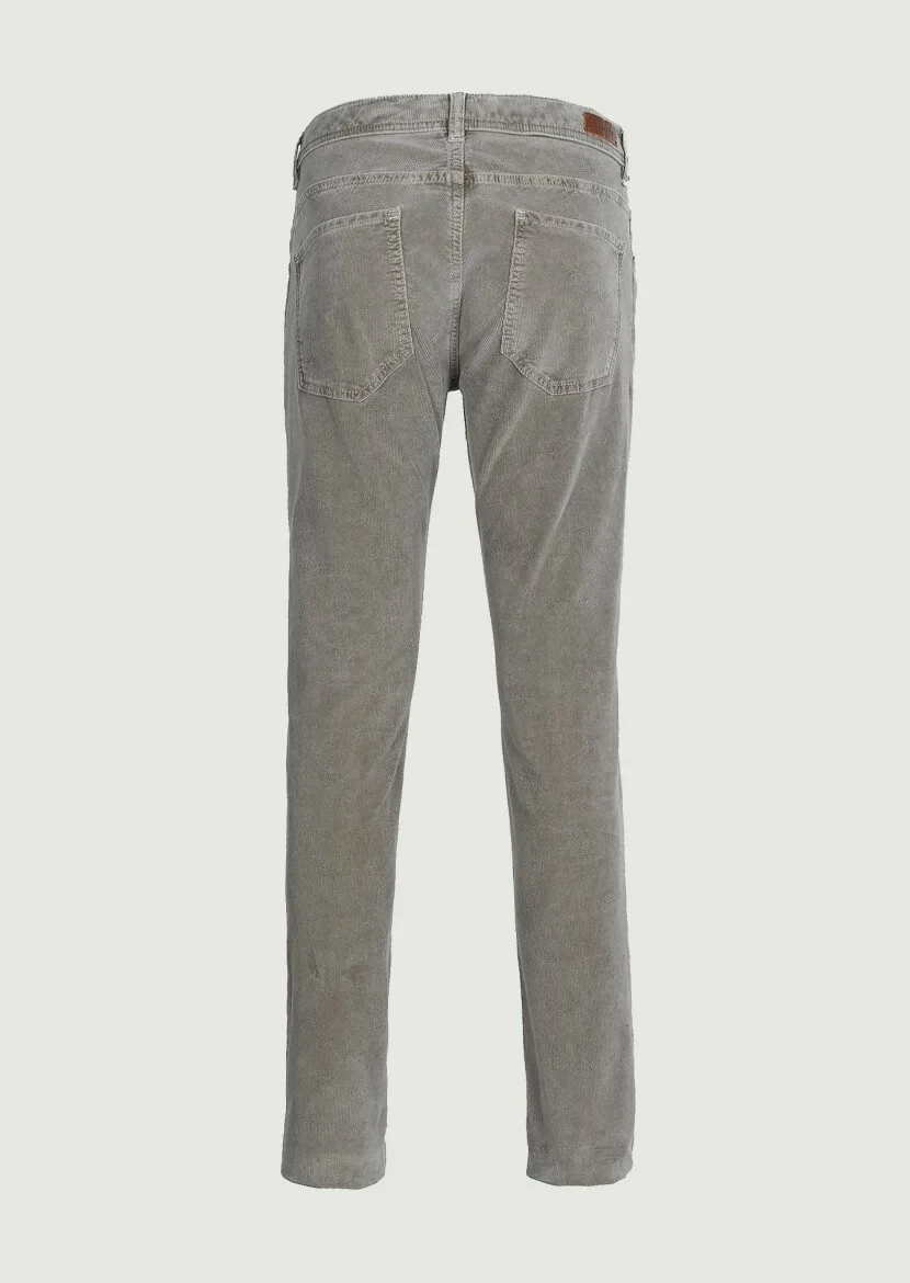 Mink Weaving Slim Fit Casual Cotton Blended Trousers - 7