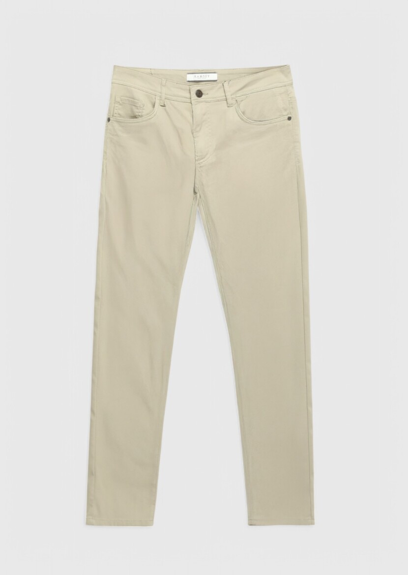 Mink Weaving Slim Fit Casual Cotton Blended Trousers - 6