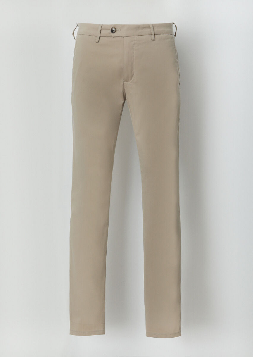 Mink Weaving Slim Fit Casual Trousers - 1