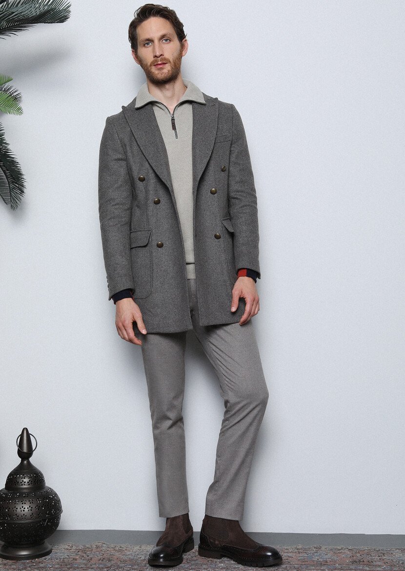Mink Weaving Slim Fit Casual Trousers - 4