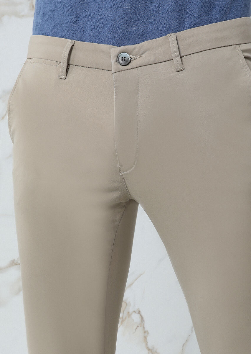 Mink Weaving Slim Fit Smart Casual Trousers - 3