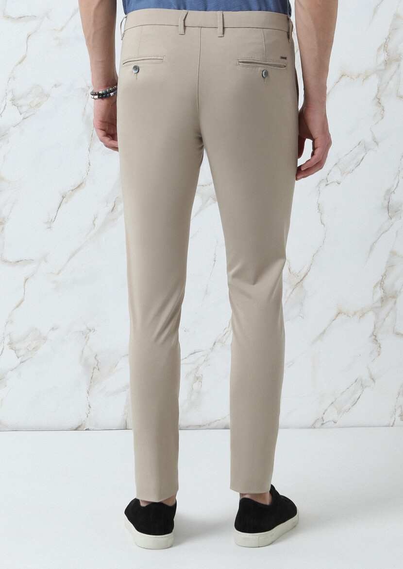 Mink Weaving Slim Fit Smart Casual Trousers - 5