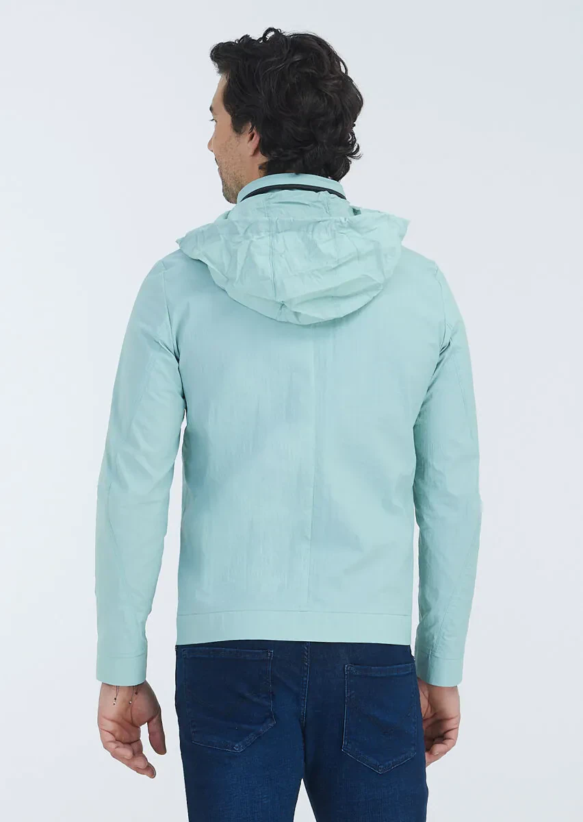Mint Regular Fit Dik Yaka Casual Dokuma Mont - 7