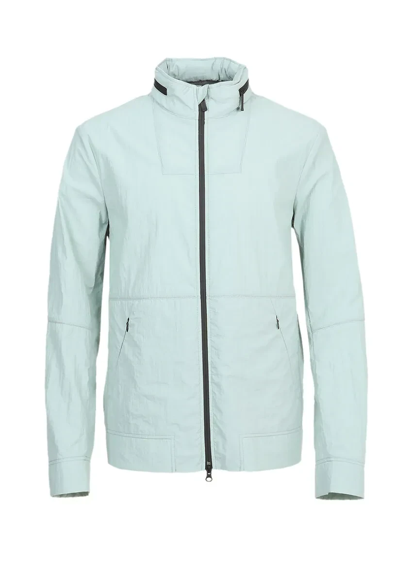 Mint Regular Fit Dik Yaka Casual Dokuma Mont - 8
