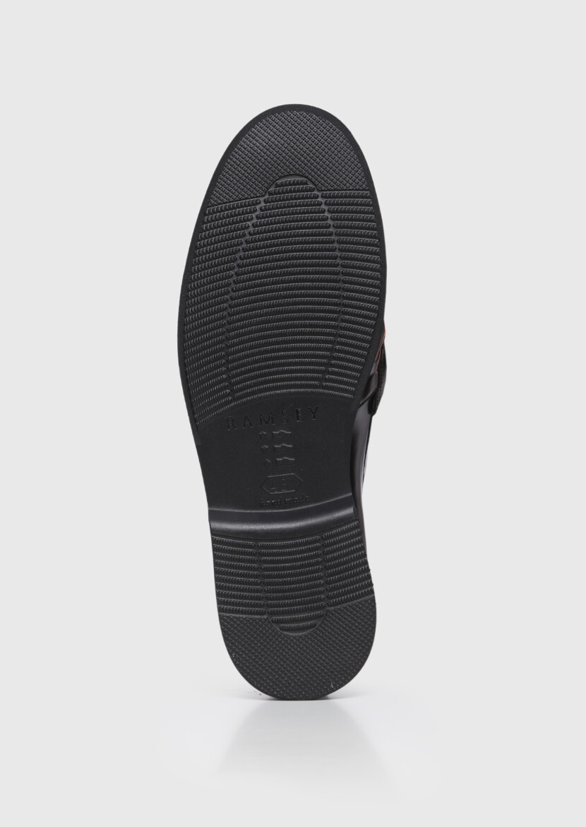 Mürdüm Deri Casual Loafer - 4