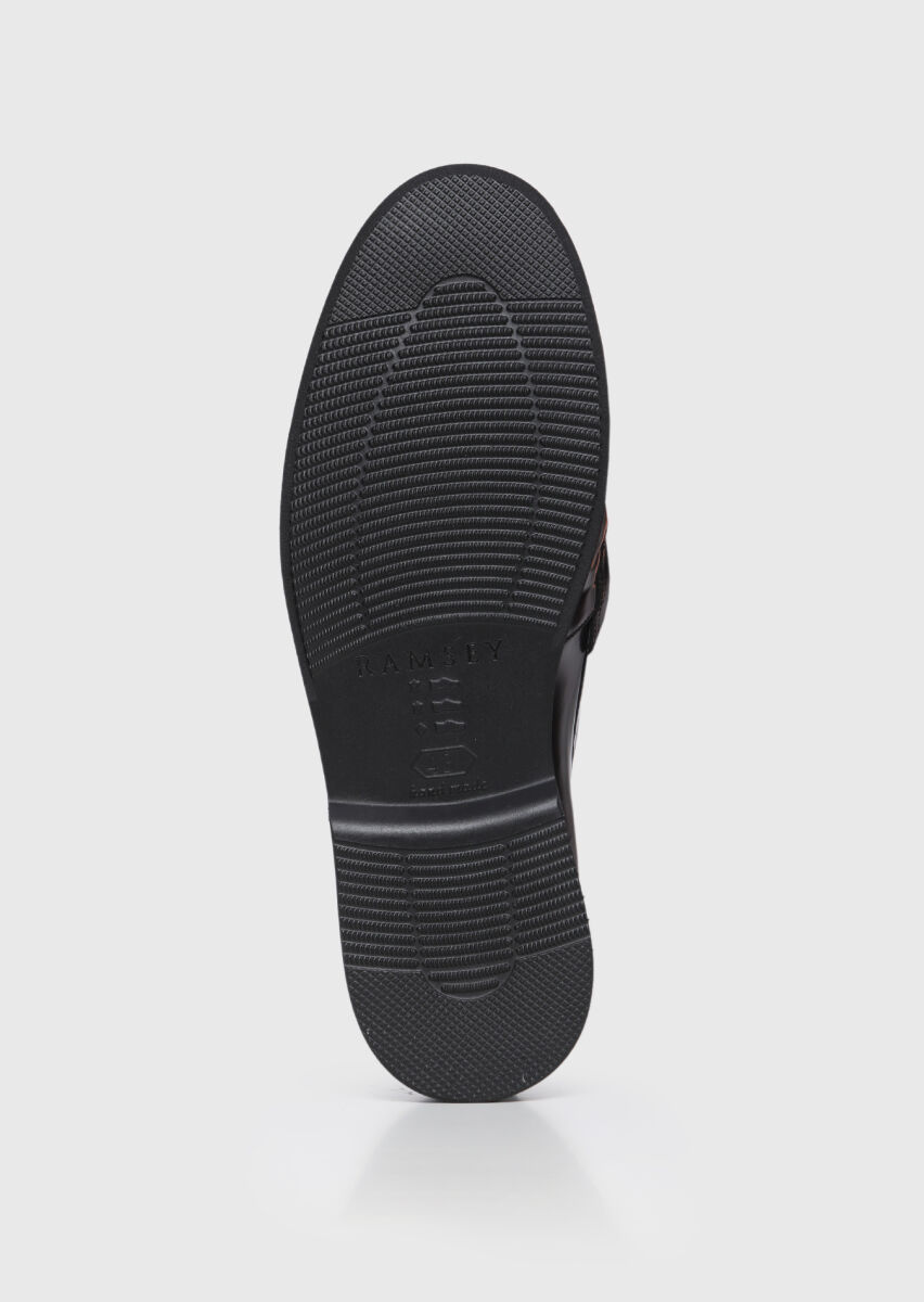 Mürdüm Deri Casual Loafer - 4