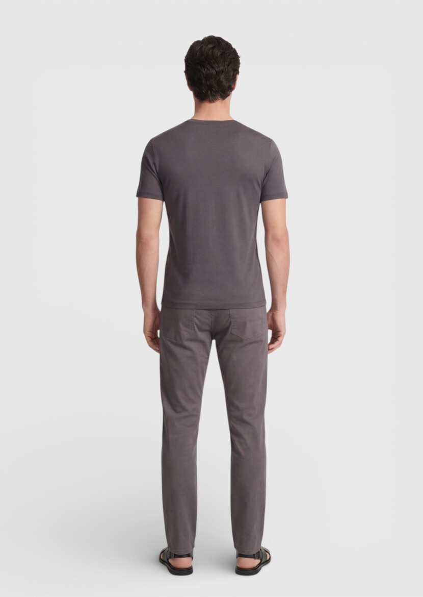 Mürdüm Düz Sweatshırt - 4