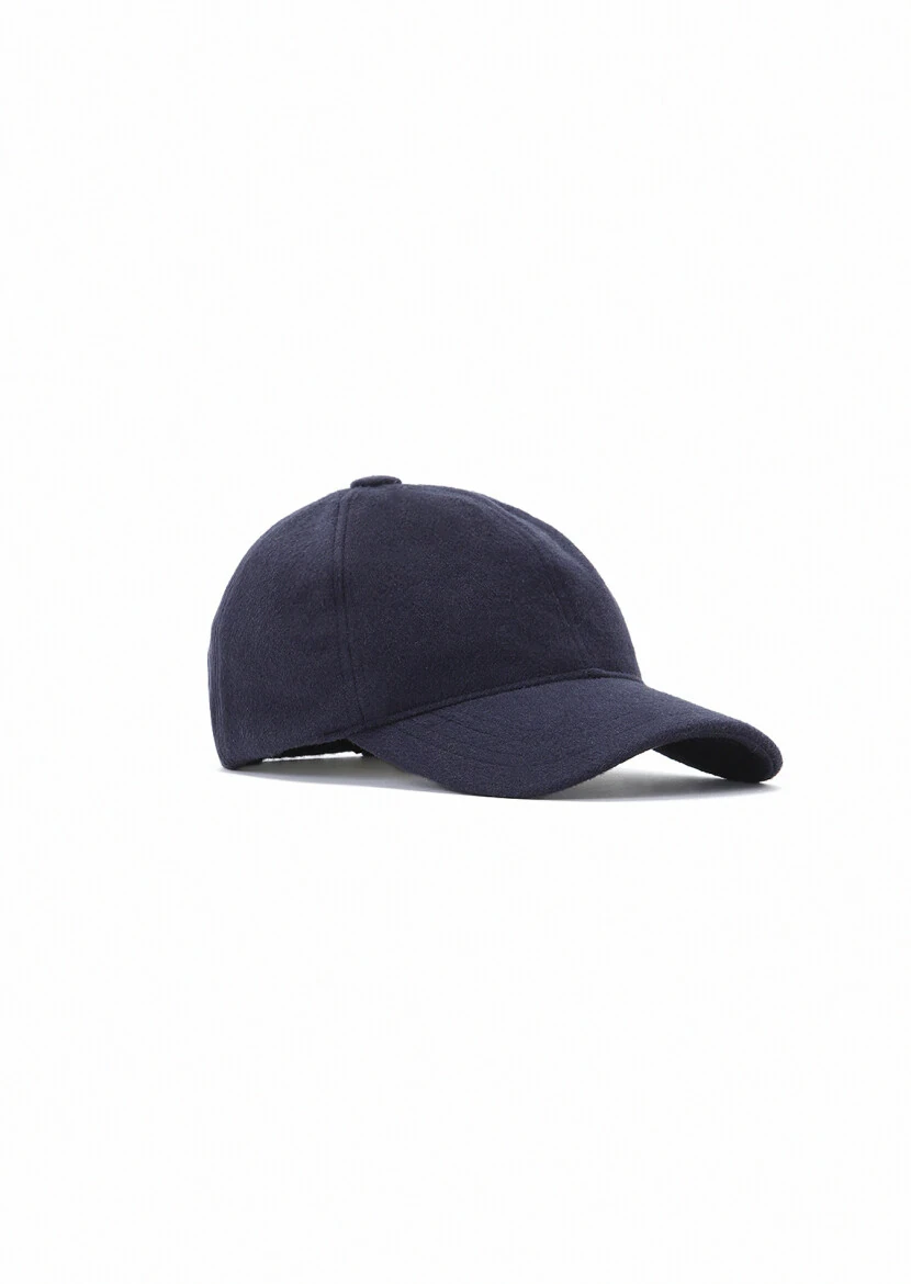 Navy Blue %100 Kaşmir Hat - 1