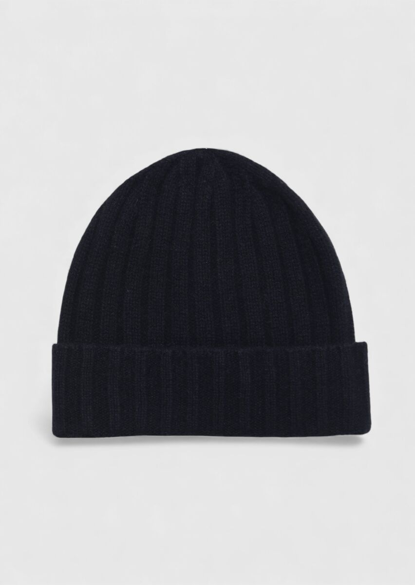 Navy Blue %100 Kaşmir Hat - 1