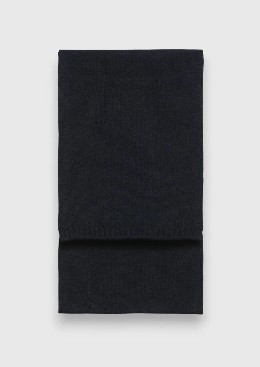 Navy Blue %100 Kaşmir Scarf - RAMSEY