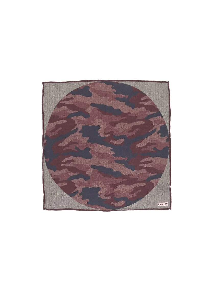 Navy Blue %100 Keten Handkerchief 