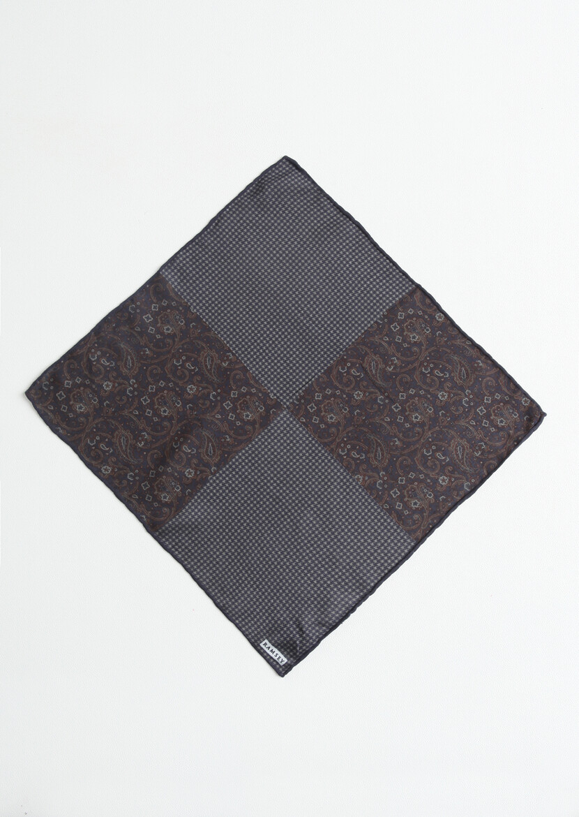 Navy Blue %100 Pamuk Handkerchief 