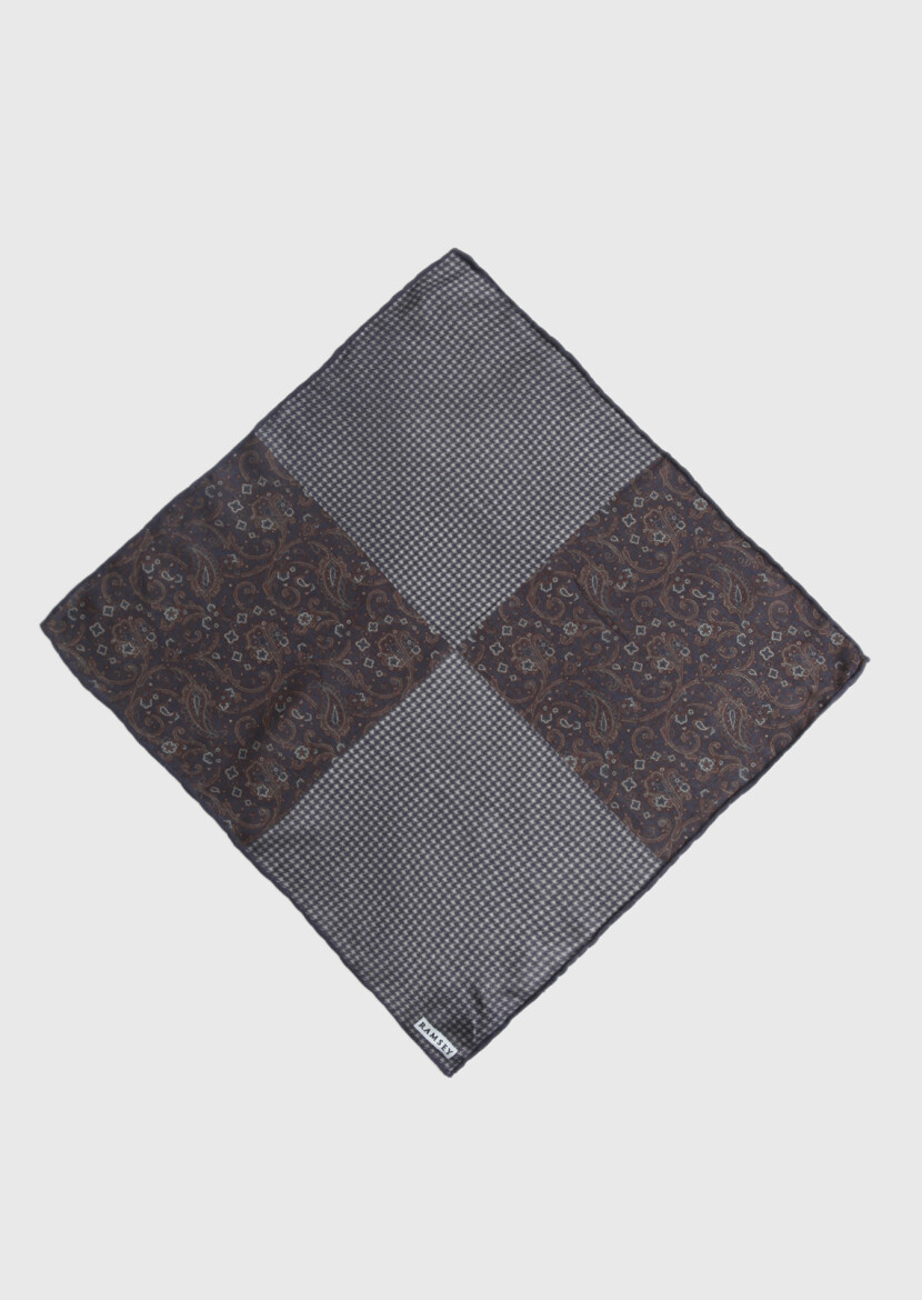 Navy Blue %100 Pamuk Handkerchief 
