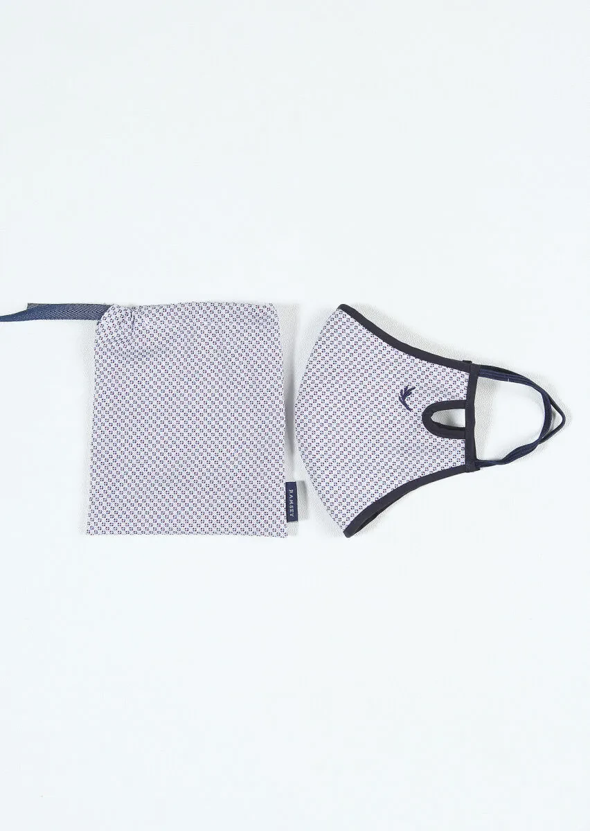 Navy Blue %100 Pamuk Mask - 1