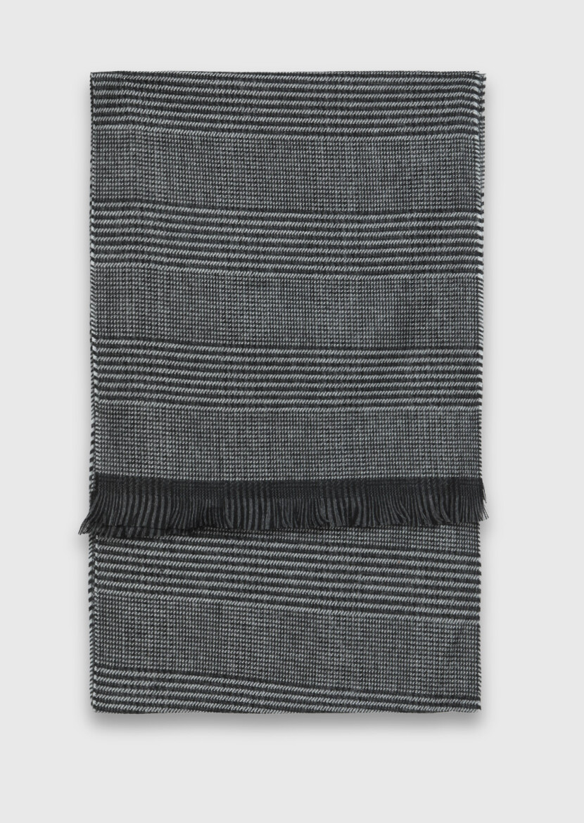 Navy Blue %65 Akrilik ,%35 Yün Scarf - RAMSEY