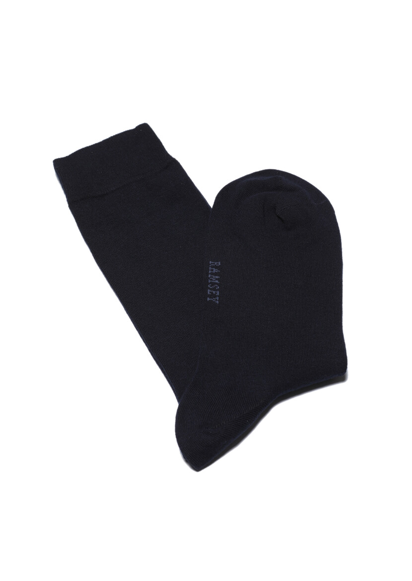 Navy Blue %80 Pamuk ,%20 Polyamid Socks 