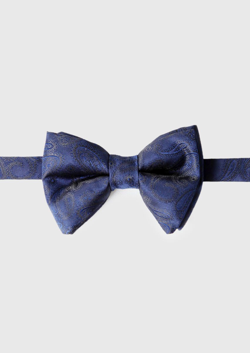Navy Blue Bow Tie - 1