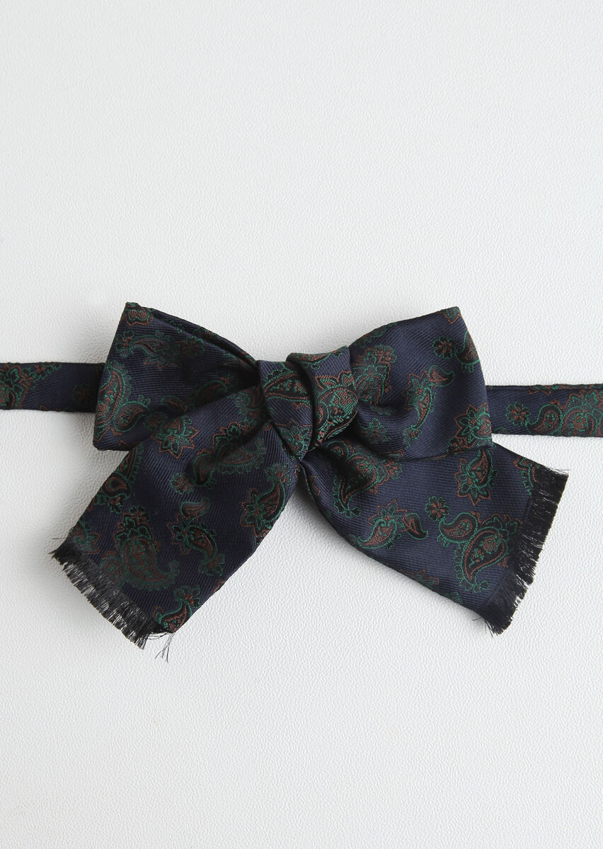 Navy Blue Bow Tie - 1