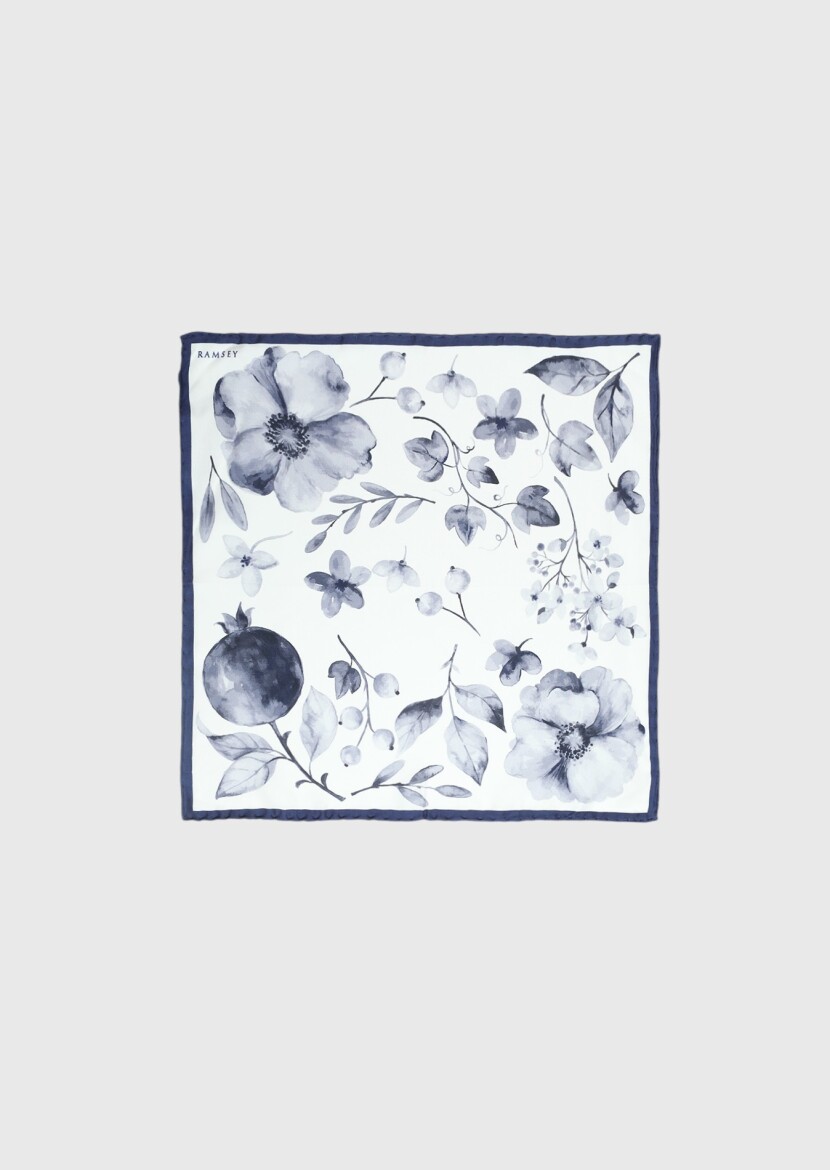 Navy Blue Handkerchief - 1