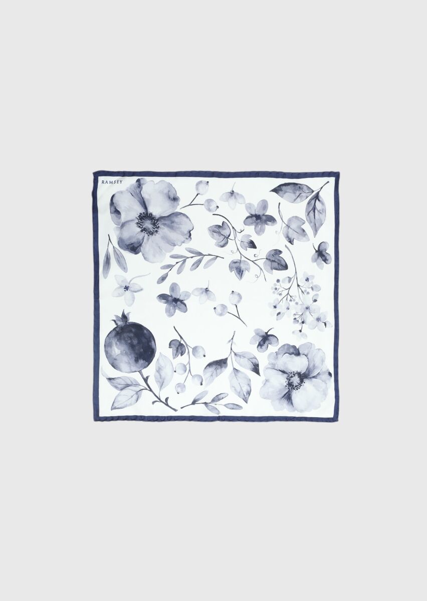 Navy Blue Handkerchief - 1
