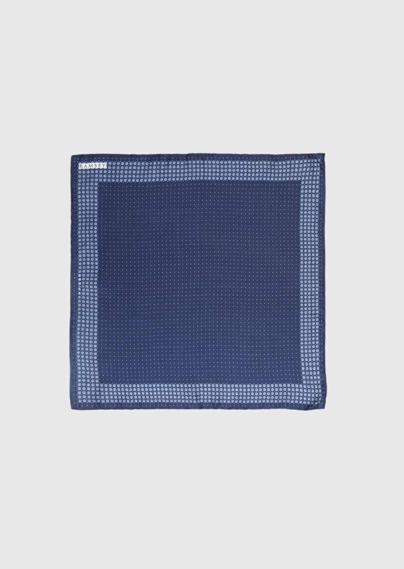 Navy Blue Handkerchief 