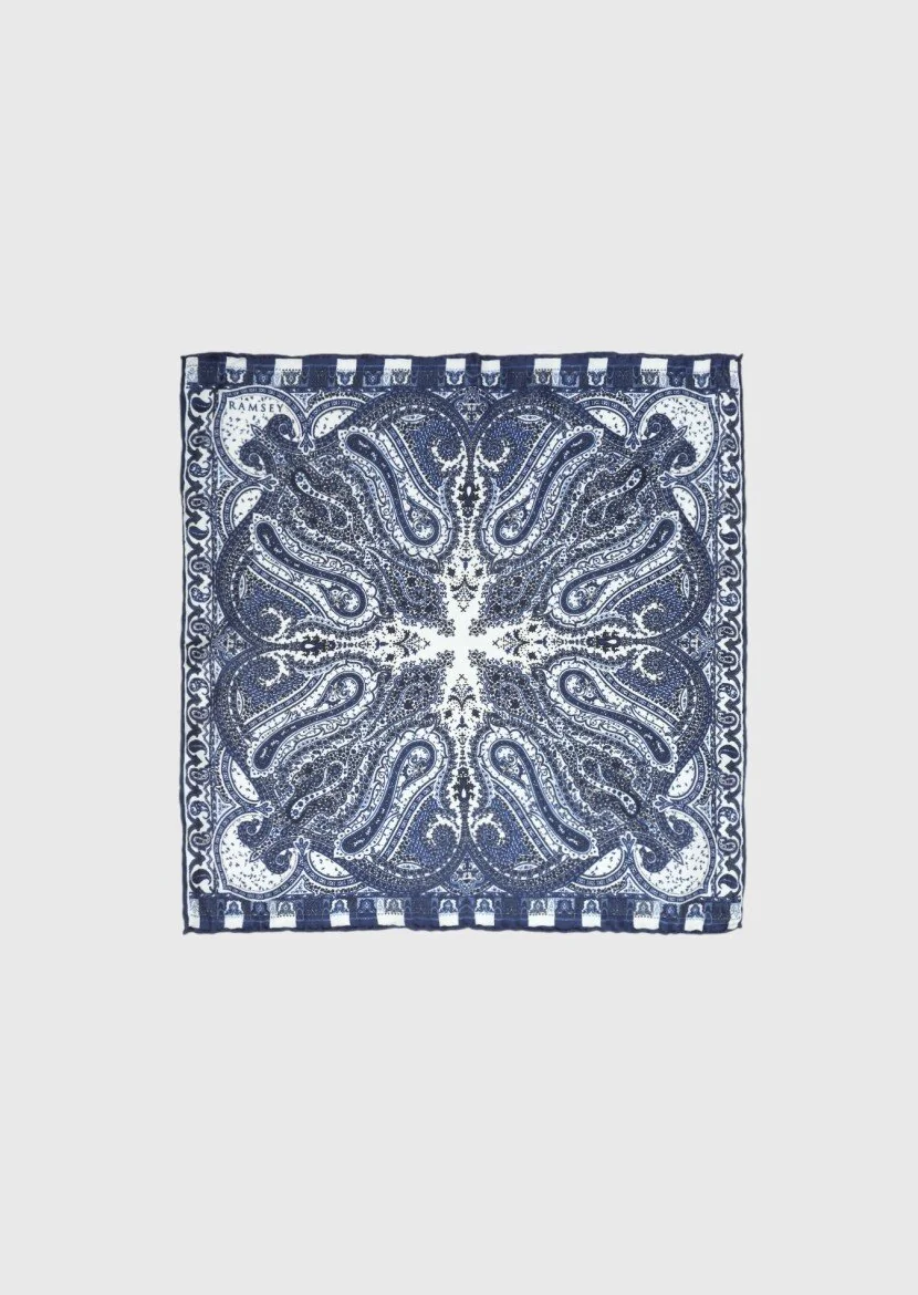 Navy Blue Handkerchief - 1