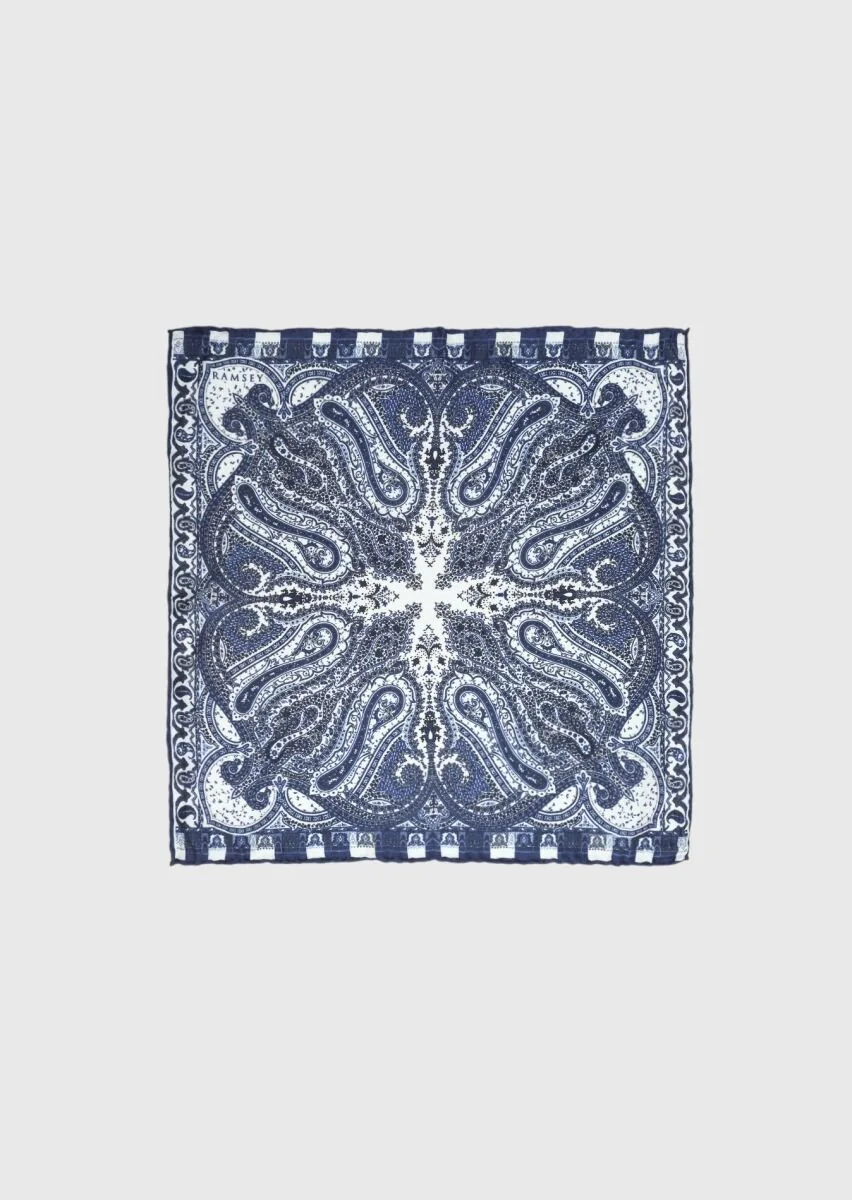 Navy Blue Handkerchief - 1