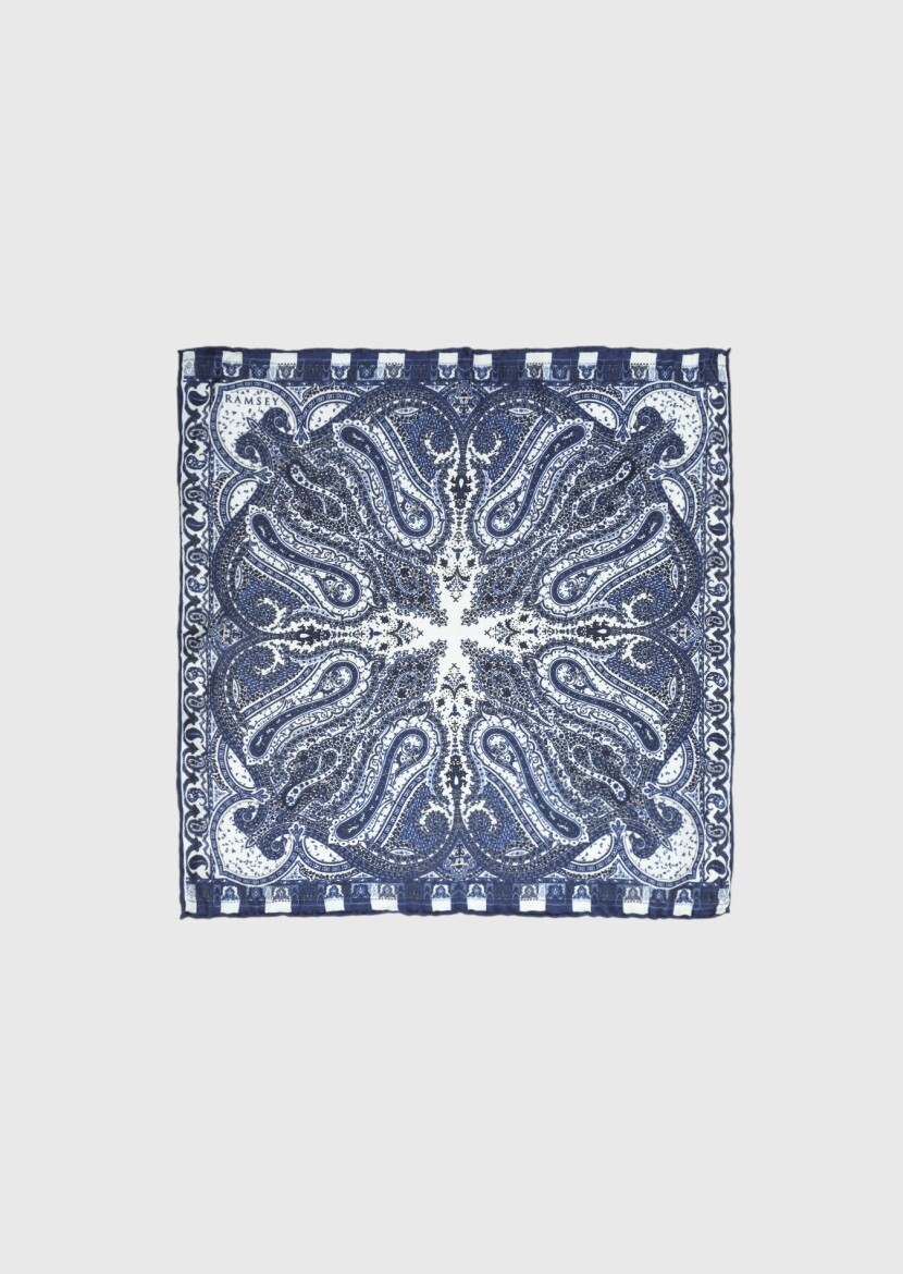 Navy Blue Handkerchief 
