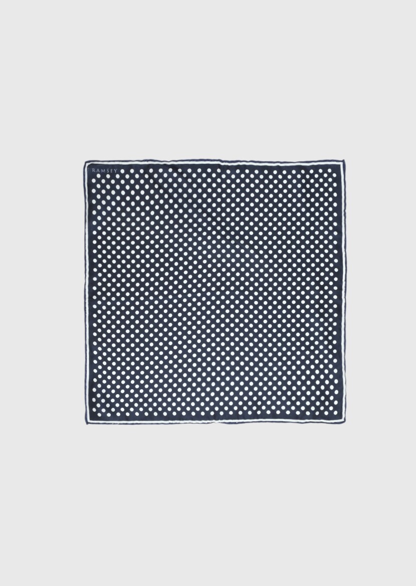 Navy Blue Handkerchief 