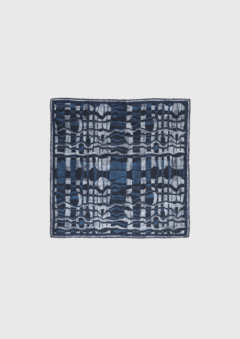 Navy Blue Handkerchief - 1