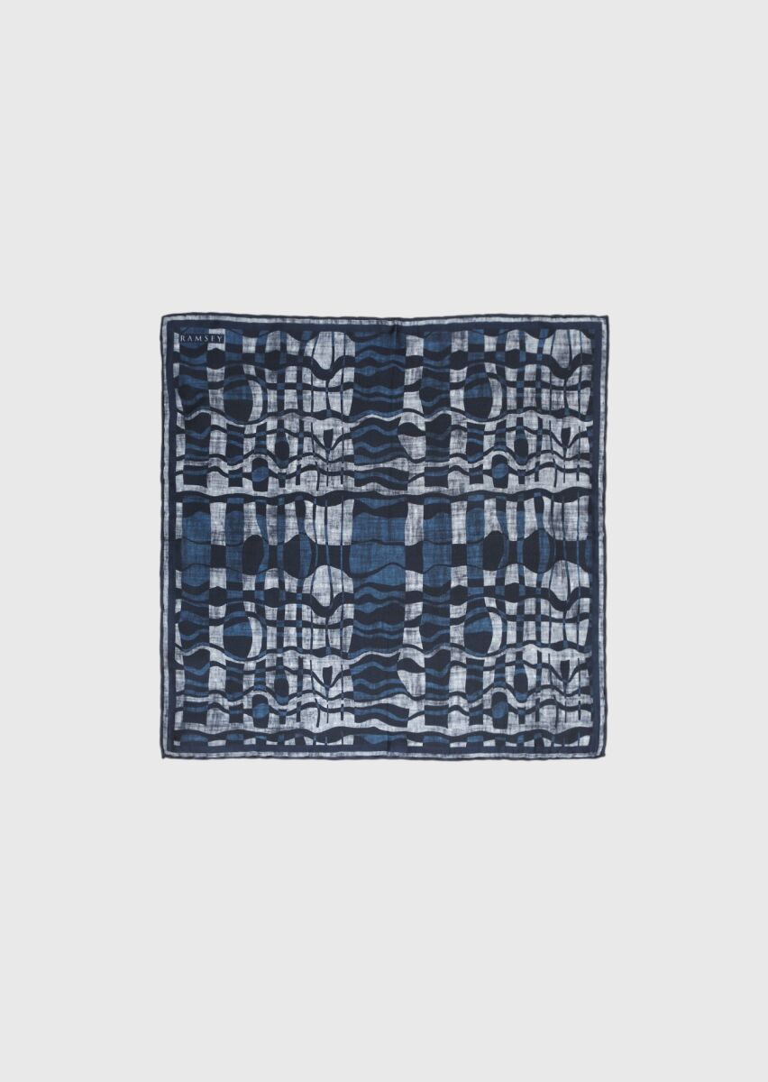 Navy Blue Handkerchief - 1