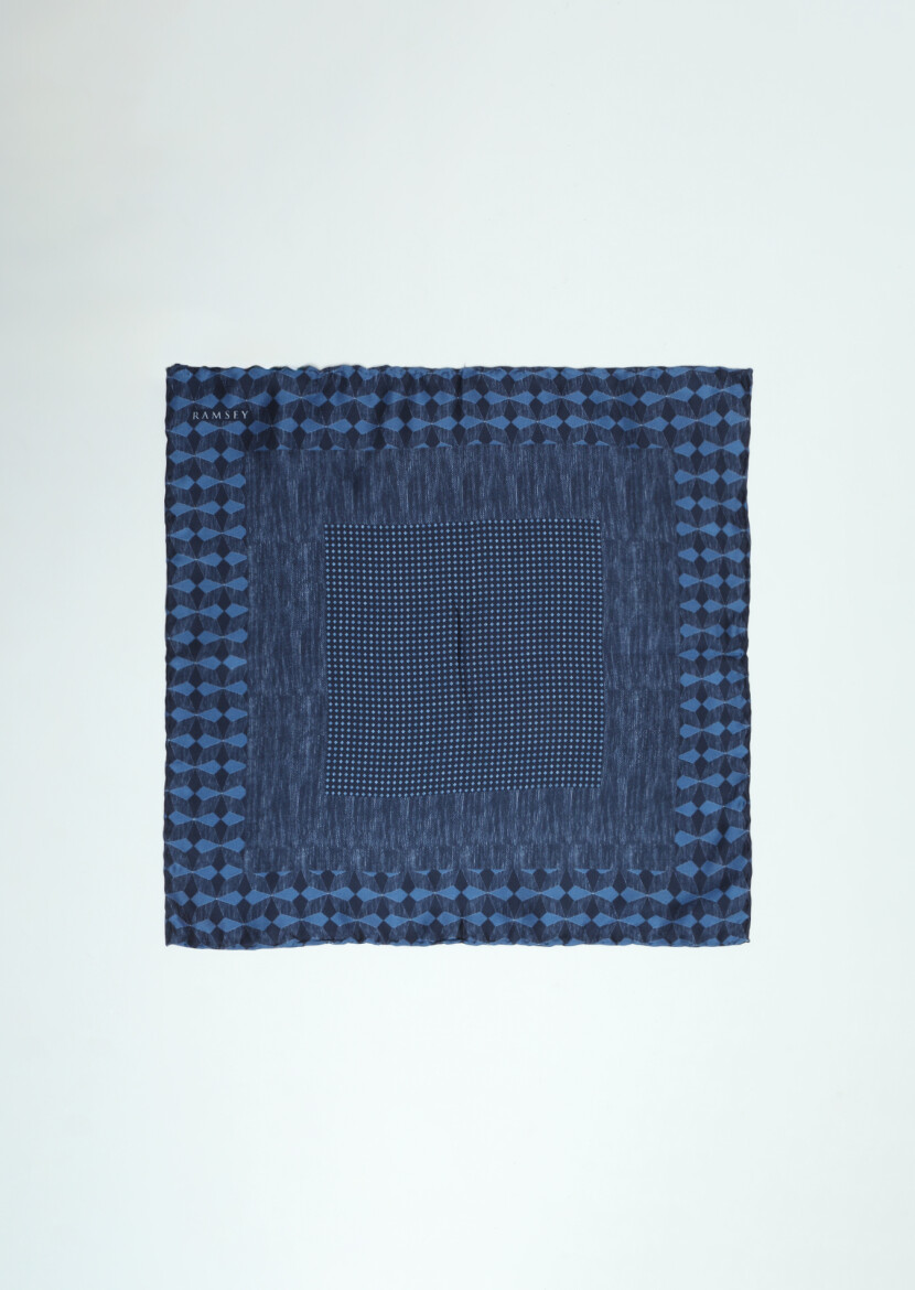 Navy Blue Handkerchief 