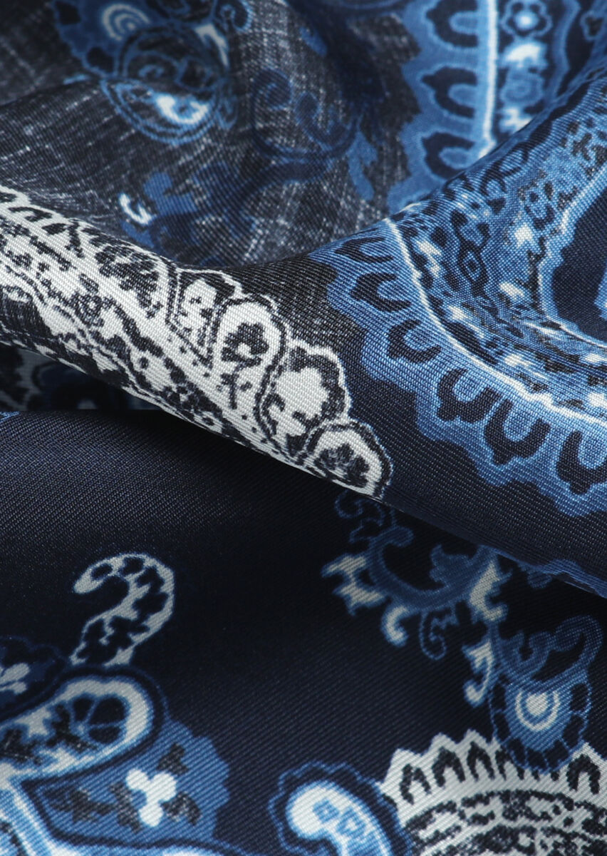 Navy Blue Handkerchief - 2