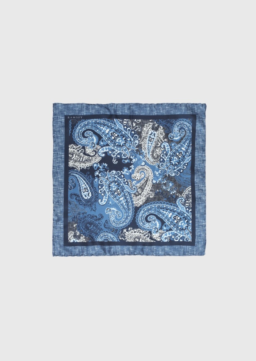 Navy Blue Handkerchief 
