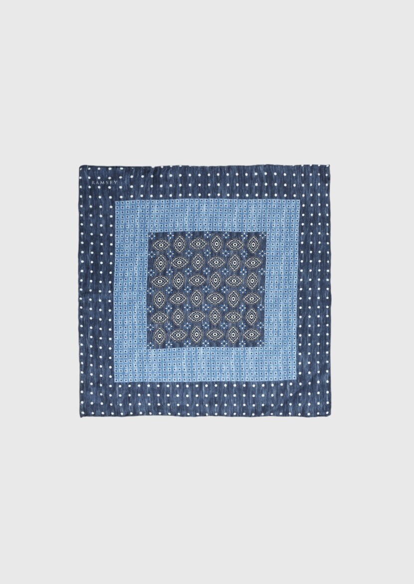 Navy Blue Handkerchief - 1