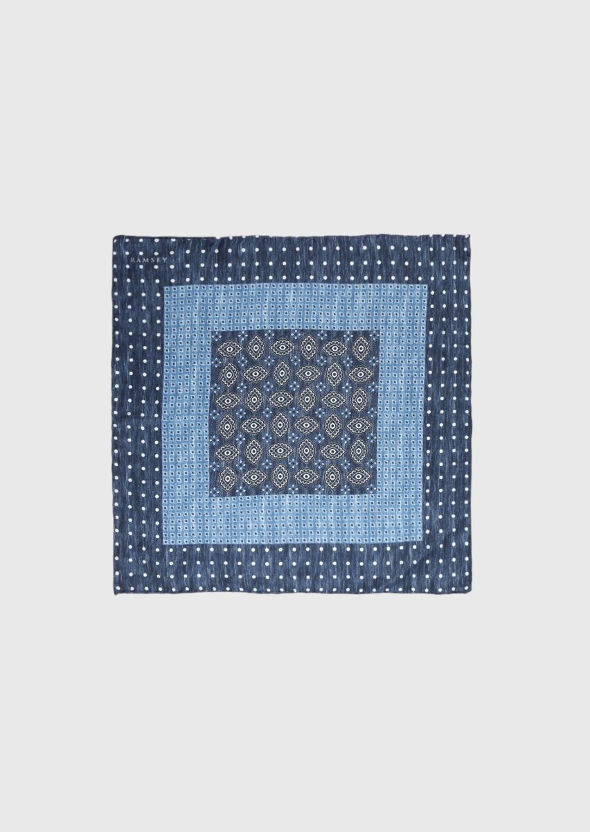 Navy Blue Handkerchief - 1