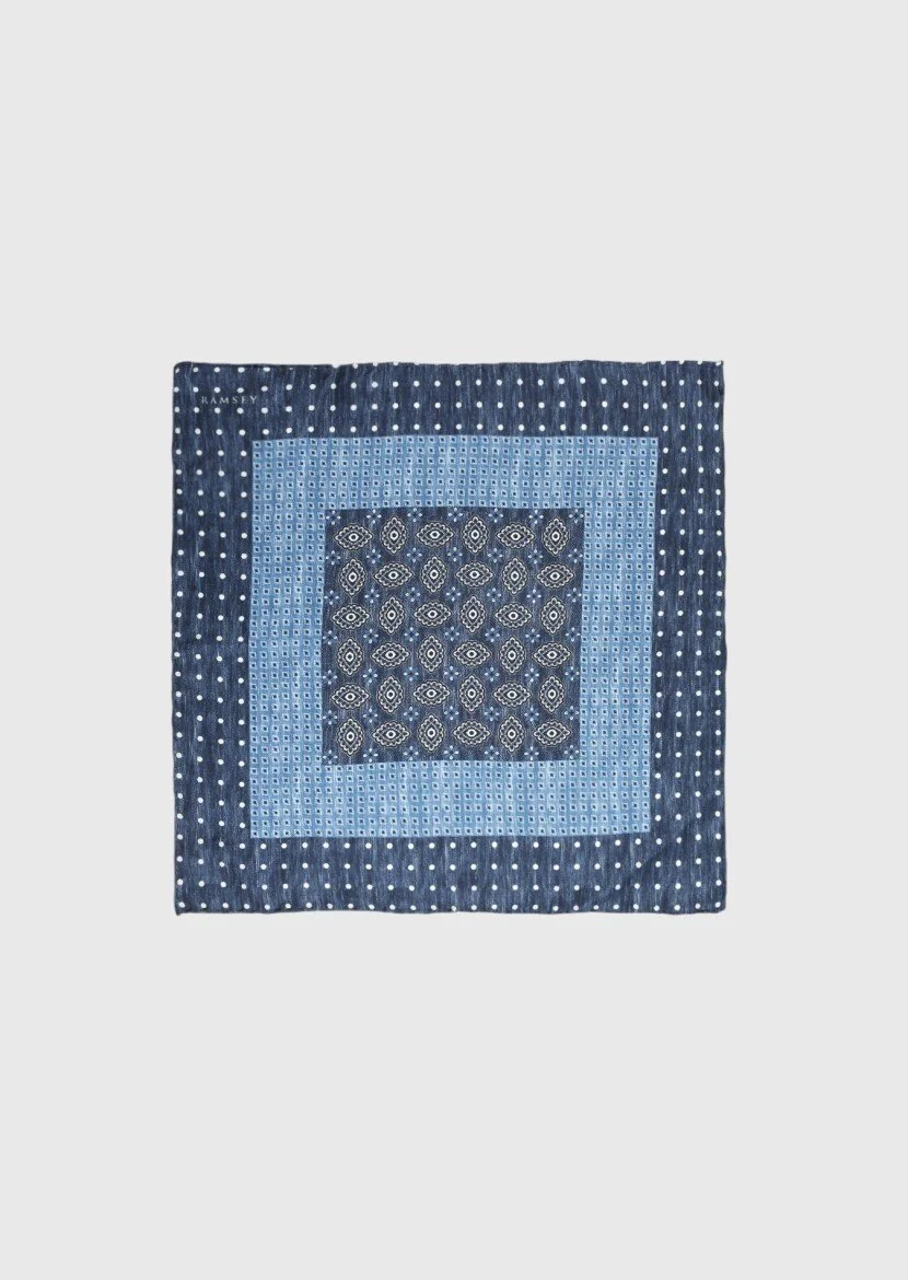 Navy Blue Handkerchief - 1