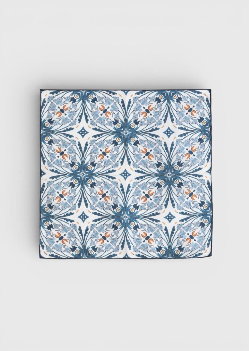 Navy Blue Handkerchief 