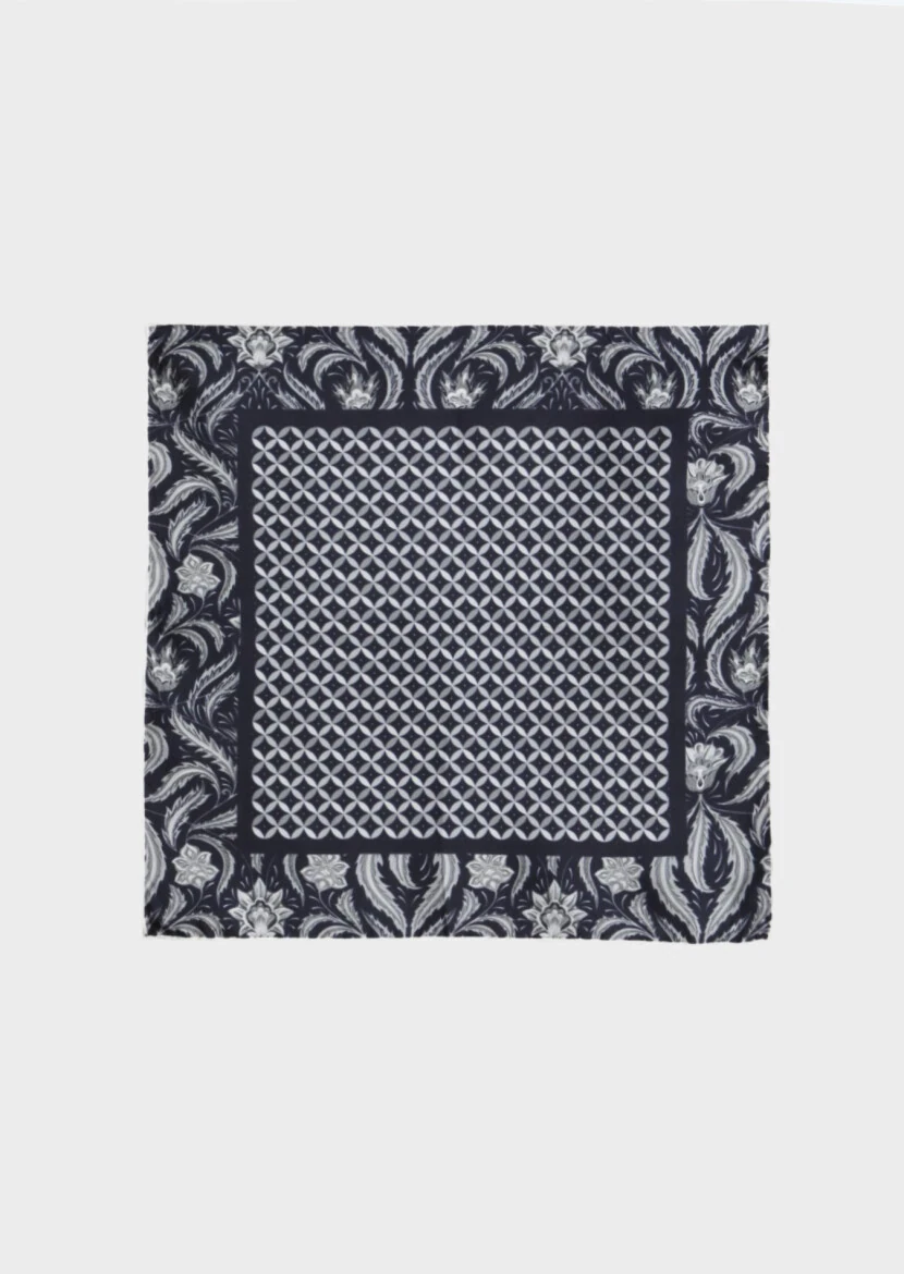 Navy Blue Handkerchief 