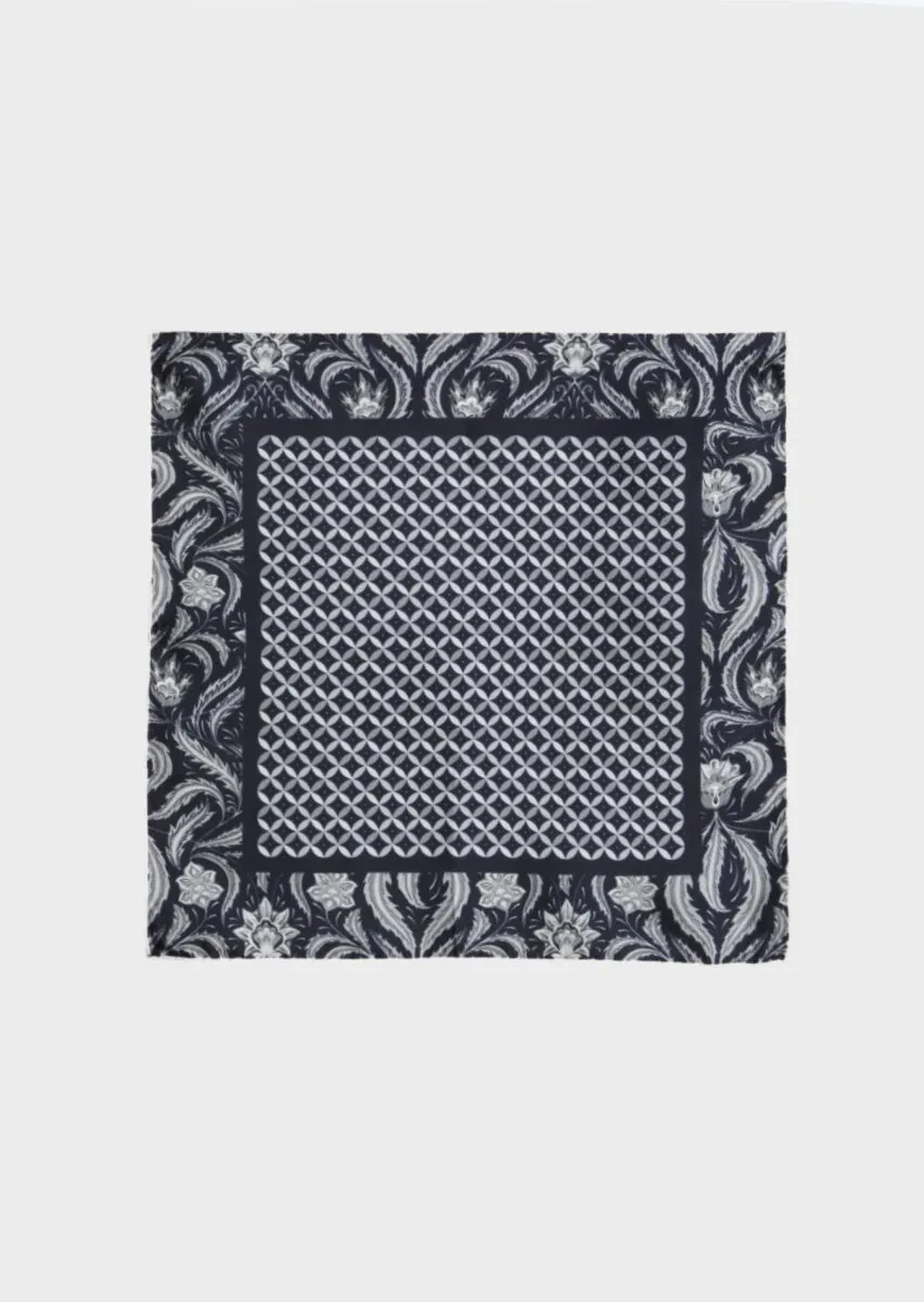 Navy Blue Handkerchief - 1